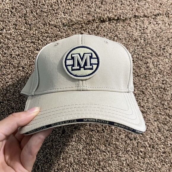 Triangle Sport Headwear Minnesota Baseball Cap Hat Beige Blue One Size - Picture 1 of 4